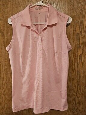 Nike Golf Sleeveless Pink Polo Tank Top